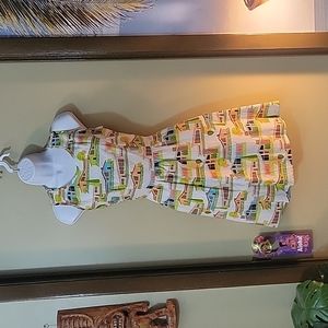 Retrolicious Mid-century Modern architecture dress small